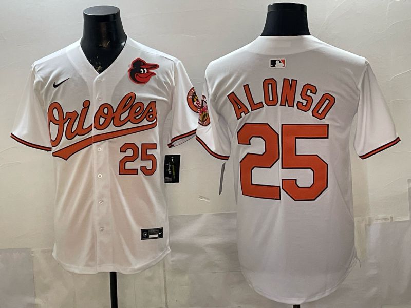 Men Baltimore Orioles #25 Alonso White Game 2026 Nike MLB Jersey style 002